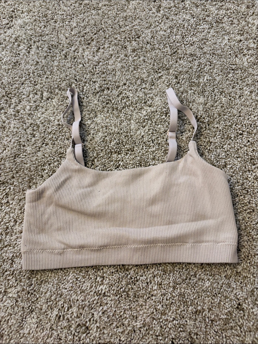 Aerie Tan Ribbed Bralette